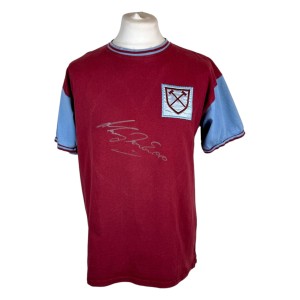 Signed HARRY REDKNAPP West Ham Retro Shirt  -PROOF/COA for sale on Ebay