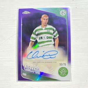 Topps Chrome 2025/26 Henrik Larsson Chrome Legends Auto CLA-HL 55/75 Celtic for sale on Ebay