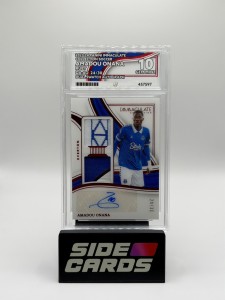 ACE 10 - Amadou Onana /30 Patch Auto - Panini Immaculate 23/24 - Everton  for sale on Ebay