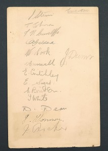 EVERTON F C - 1933 FA CUP WINNERS - FULL TEAM SIGNATURES INCL DIXIE DEAN for sale on Ebay