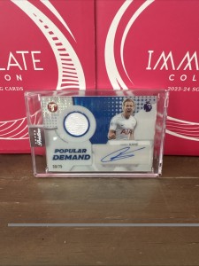 Topps Pristine 2026 Tottenham Harry Kane Match Worn Relic Auto 30/75 for sale on Ebay