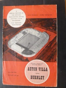 @ MANCHESTER UNITED - Aston Villa  v  Burnley  60/1  FL Cup Semi Final Replay. for sale on Ebay