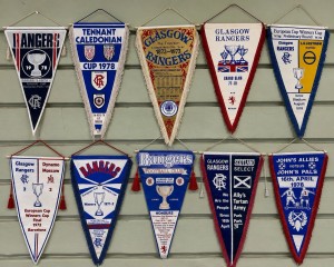 10 Vintage 1970s Glasgow Rangers FC Pennants Football Memorabilia Job Lot for sale on Ebay