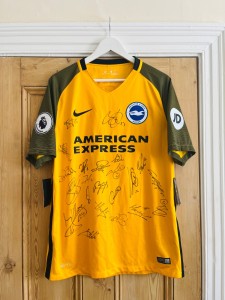 Official Brighton & Hove Albion squad Signed Shirt 2017/18 Pascal Gross #13 BNWT for sale on Ebay
