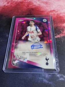 Dominic Solanke Padparadscha 1/1 Sapphire Auto Tottenham Topps UCC Chrome Spurs for sale on Ebay