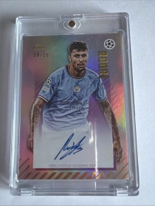 Topps Gold 2023 Manchester City Rodri Auto /25 - Treble Winning Season for sale on Ebay