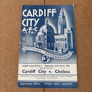 1954-55 Cardiff City V Chelsea for sale on Ebay