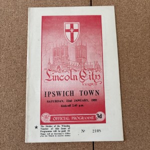 1954-55 Lincoln City V Ipswich Town for sale on Ebay