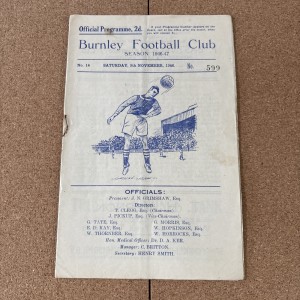 1946 Burnley V Luton Town for sale on Ebay