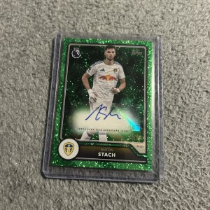 Topps Flagship Premier League 2026/27 Anton Stach Leeds Auto BA-AS 22/99 for sale on Ebay