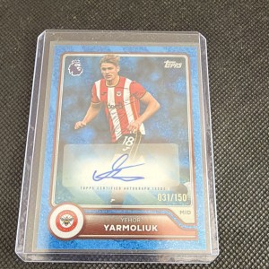 Topps Premier League 26/27 Yehor Yarmoliuk Brentford Blue Parralel Auto /150 for sale on Ebay