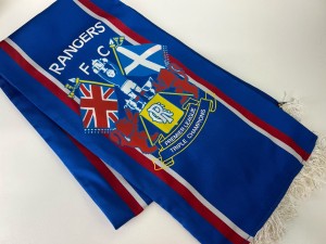 Vintage 1990s Rangers FC Scarf Premier League Triple Champions Macties Scotland for sale on Ebay