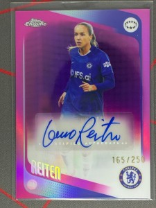 2025-26 Topps Chrome Woman's UCC Guro Reiten Pink Auto /250 Chelsea for sale on Ebay