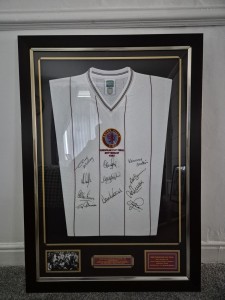 Aston Villa 1982 European Cup Winners Signed Shirt Framed 11 Players COA for sale on Ebay