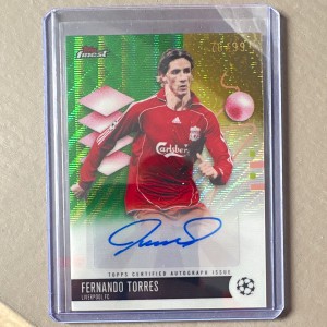Topps Finest UEFA 2025/26 Fernando Torres Liverpool BA-FT Auto 76/99 for sale on Ebay
