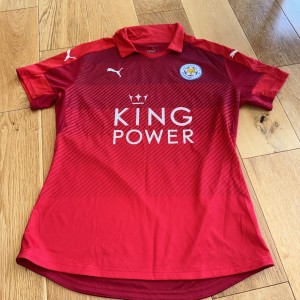 Leicester City Red Third Shirt 2016/17 Size Medium.  Never worn.  for sale on Ebay