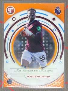 2025-26 Topps Pristine Premier League Mohamadou Kante RC Orange /25 West Ham for sale on Ebay