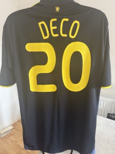 Authentic Adidas Chelsea Away Shirt 2009/10 # 20 Deco Men’s L NO RESERVE  for sale on Ebay