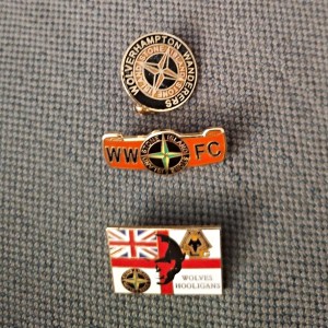 Wolverhampton Wanderers Wolves   Hooligan pin badges Rare for sale on Ebay