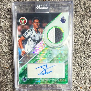 Topps Pristine Josh King Fulham Premier League RC player worn Patch PA-JKI /10 for sale on Ebay