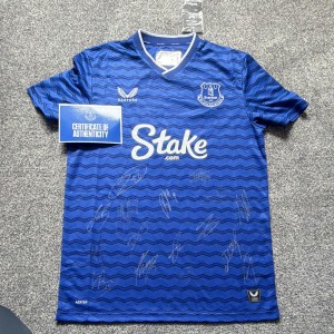 Everton FC Castore Signed Football Shirt - Certified COA for sale on Ebay