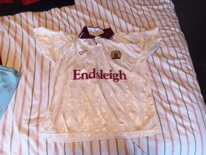 Ribero Original Burnley FC 1992-93 Away Football Shirt Adult Size L for sale on Ebay