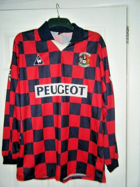COVENTRY CITY FC AWAY SHIRT 96/97 - MARCUS HALL No18 - PEUGEOT - LE COQ SPORTIF for sale on Ebay