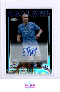 MANCHESTER CITY ERLING HAALAND AUTO 04/10 2024/2025 TOPPS CHROME UCC CHROME EN for sale on Ebay