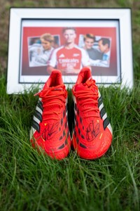 MARTIN ØDEGAARD — MATCH-WORN & PERSONALLY SIGNED BOOTS ARSENAL for sale on Ebay
