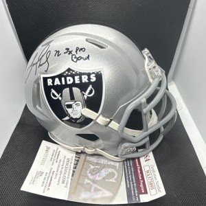 Lincoln Kennedy Signed Oakland Raiders Mini Helmet - 2x Pro Bowl Autographed JSA for sale on Ebay