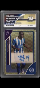 Topps Chrome Premier League Brighton Yankuba Minteh 1/1 Superfrator Auto Ace 10! for sale on Ebay