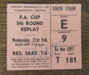 FA CUP 5TH ROUND REPLAY TICKET 1962 SHEFFIELD WEDNESDAY v MANCHESTER UNITED  for sale on Ebay