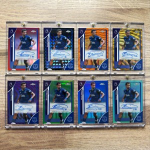 Topps Chrome Premier League 2026 - Iliman Ndiaye Everton 8 Card Auto Lot for sale on Ebay