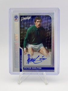 Peter Shilton Auto - Leicester City - Panini EFL Prestige for sale on Ebay