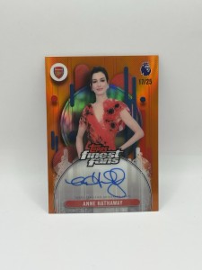 Anne Hathaway On card Auto /25 Finest Fans Arsenal 2026 for sale on Ebay