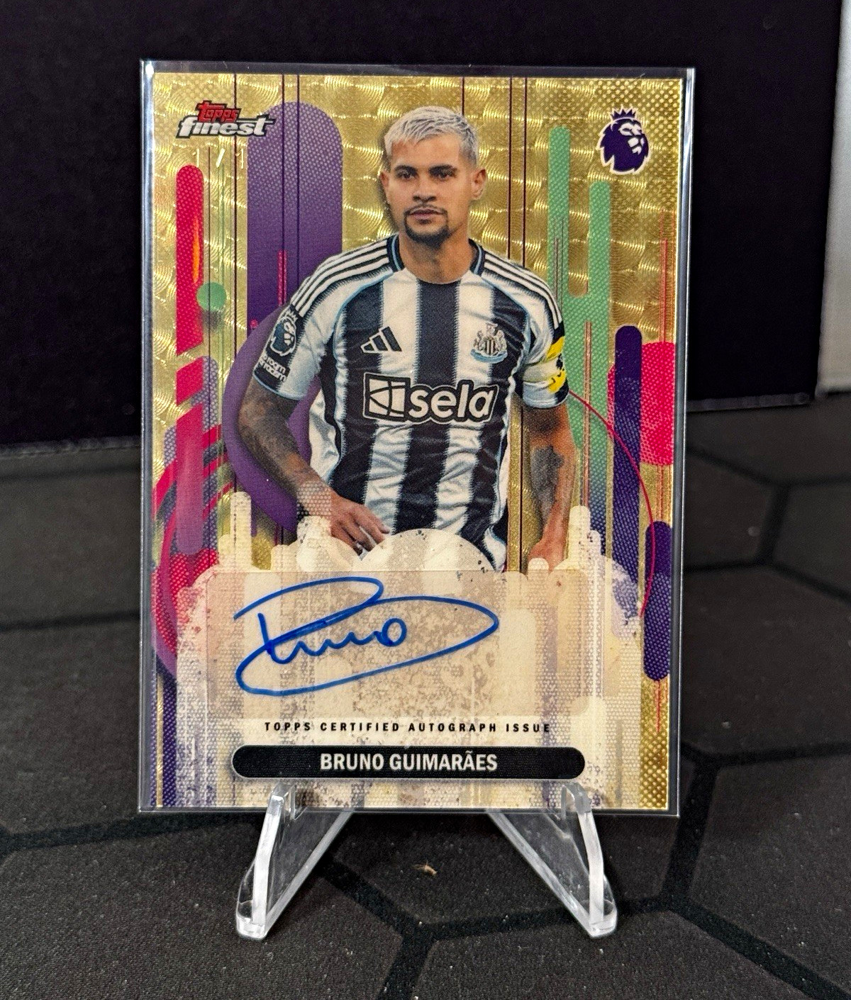 Topps Finest PL 2026 Bruno Guimarães 1/1 Superfractor Auto Newcastle Arsenal  for sale on Ebay