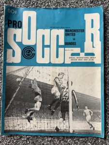Extremely rare Manchester United V Dundee May 1967 Pro soccer Match Programme US for sale on Ebay