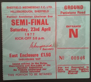 Leeds United v Manchester United  FA Cup Semi Final 1977 for sale on Ebay
