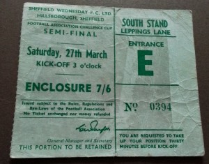 Leeds United v Manchester United FA Cup Semi Final 1965 at Hillsborough  for sale on Ebay