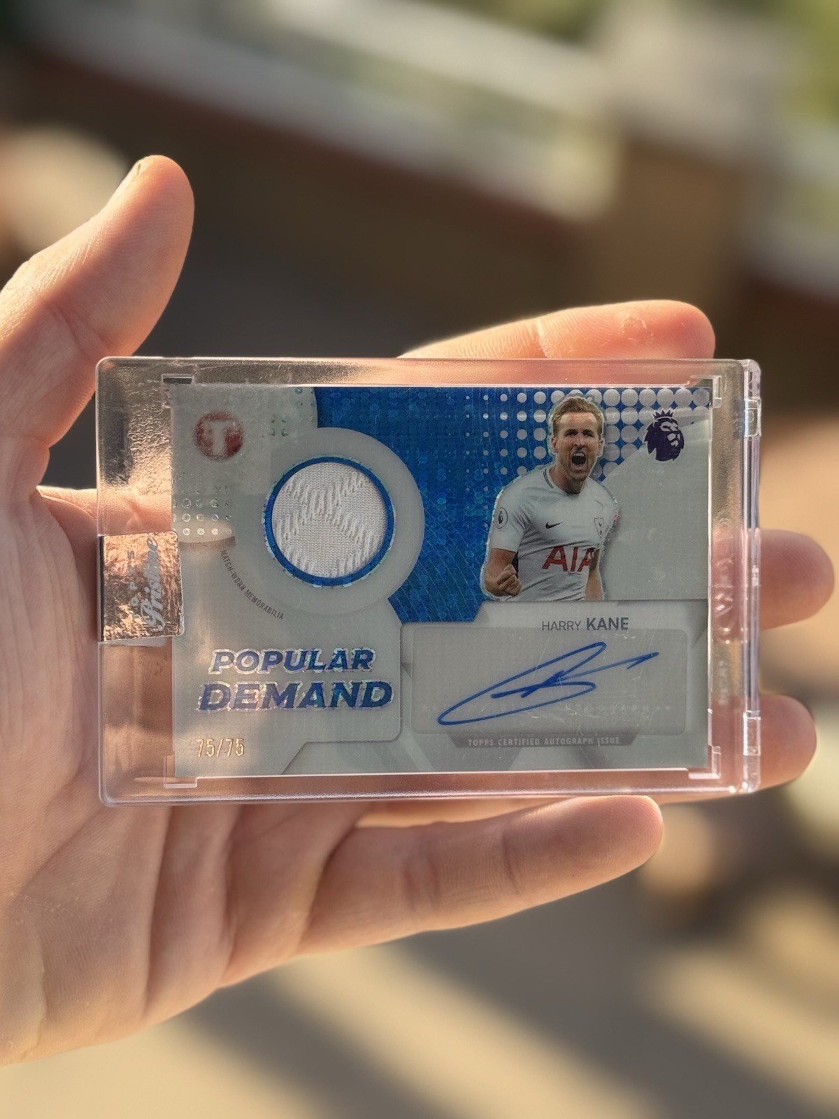 Harry Kane Topps Pristine Match Worn Patch Auto 75/75 Bookend Tottenham Hotspur for sale on Ebay