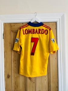 Rare Original Crystal Palace 1997/1998 Away shirt Atilio Lombardo #7 for sale on Ebay