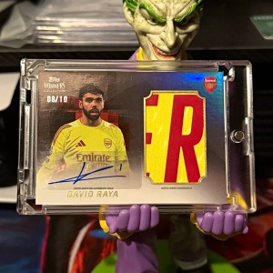Topps 2026 Winners Arsenal David Raya Auto Relic 08/10 for sale on Ebay
