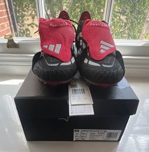 adidas Predator Elite FT AG Football Boots Moulded Studs Black/Red/White UK 10.5 for sale on Ebay
