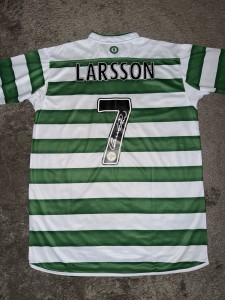 HENRIK LARSSON SIGNED CELTIC FC 2003 UEFA CUP FINAL SHIRT - COA for sale on Ebay