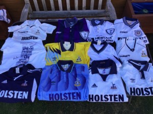 Tottenham Football shirts bundle plus 2 pairs of shorts for sale on Ebay
