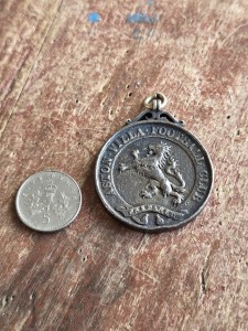 ASTON VILLA  F C - J . DIXON 50's VINTAGE MEDAL / FOB COLLECTABLE FOOTBALL BADGE for sale on Ebay