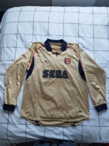 Arsenal Original Authentic 2001/2002 Nike Away Shirt Long Sleeve Size XL for sale on Ebay