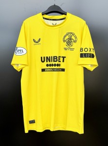 Glasgow Rangers Match Issued Ibrox Heritage Goalkeeper Shirt Butland 1 for sale on Ebay