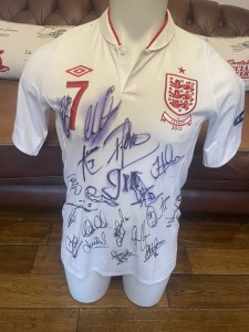 Match Worn Player Issue Walcott England Shirt Euro 2012 Arsenal  Southampton for sale on Ebay