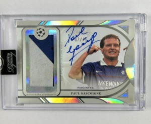 TOPPS UCC DYNASTY 24/25 PAUL GASCOIGNE RANGERS FC RELIC AUTO 07/10 for sale on Ebay